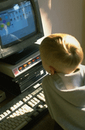 Picture of boy at computer 